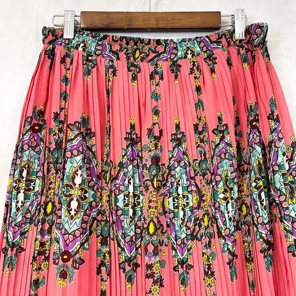 Mix Nouveau Maxi Skirt Womens Small Pleated Coquette Feminine Cottagecore Fairy - Picture 2 of 10